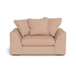 Heal's Cumulus Loveseat Capelo Linen-Cotton Rosedale Black Feet