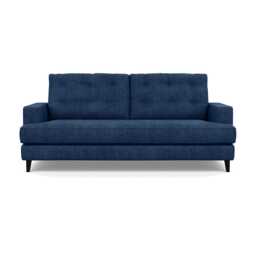 Heal's Mistral 3 Seater Sofa Broad Weave Lagoon Black Feet