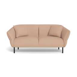 Heal's Alto 2 Seater Sofa Capelo Linen-Cotton Rosedale Black Feet
