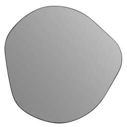 Heal's Fine Edge Mirror Organic Smoke Black Large - thumbnail 1