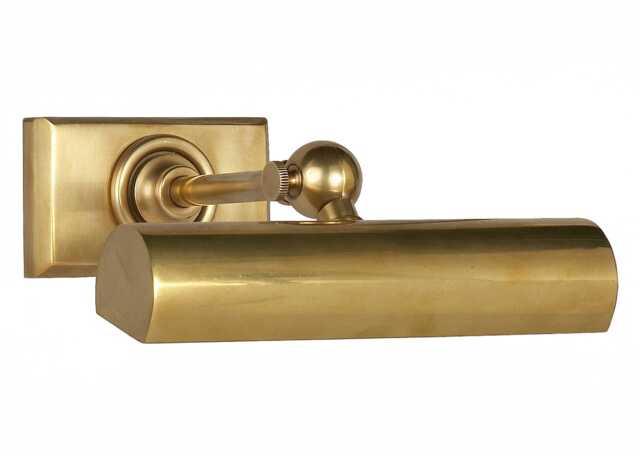 "Visual Comfort Cabinet Maker's Picture Wall Light Antique Brass 8"""