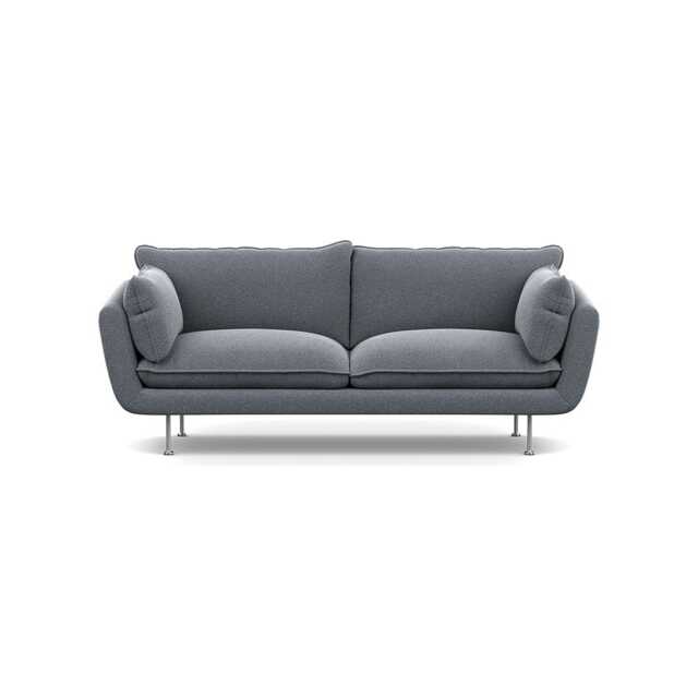 Heal's Allora 3 Seater Sofa Boucle Steel Stainless Steel Feet