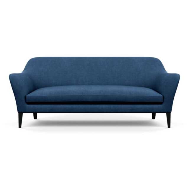 Heal's Wallis 4 Seater Sofa Capelo Linen-Cotton Inkspot Black Feet - image 1