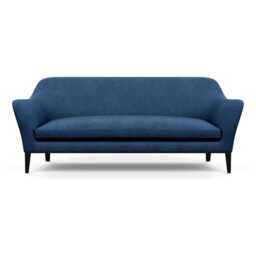 Heal's Wallis 4 Seater Sofa Capelo Linen-Cotton Inkspot Black Feet - thumbnail 1