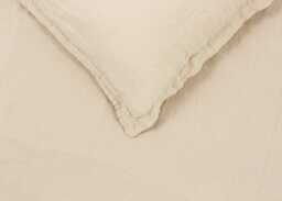 Heal's Washed Linen Natural Fitted Sheet Super King