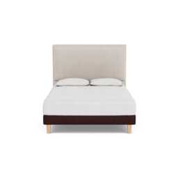 Heal's Shallow Divan King Smart Luxe Velvet Acorn Light Solid Wood