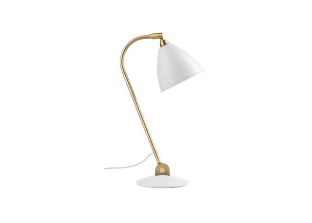 Gubi Bestlite BL2 Table Light Brass Base White Shade