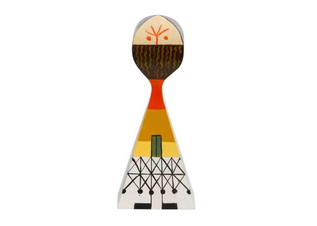 Vitra Girard Wooden Doll No. 13 Frowning Yellow Dress
