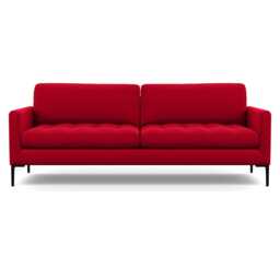 Heal's Eton 4 Seater Sofa Melton Wool Red Oxide Black Feet