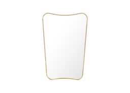 Gubi FA33 Rectangular Wall Mirror Medium Brass