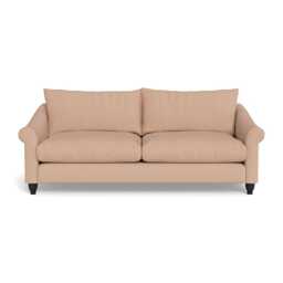 Heal's Devon 4 Seater Capelo Linen-Cotton Rosedale Black Feet