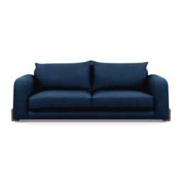 Heal's Nuvola 4 Seater Sofa Capelo Inkspot Walnut Stained Feet