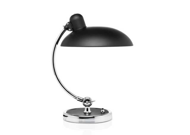 Fritz Hansen Kaiser Idell Luxus Table Lamp Matt Black & Chrome