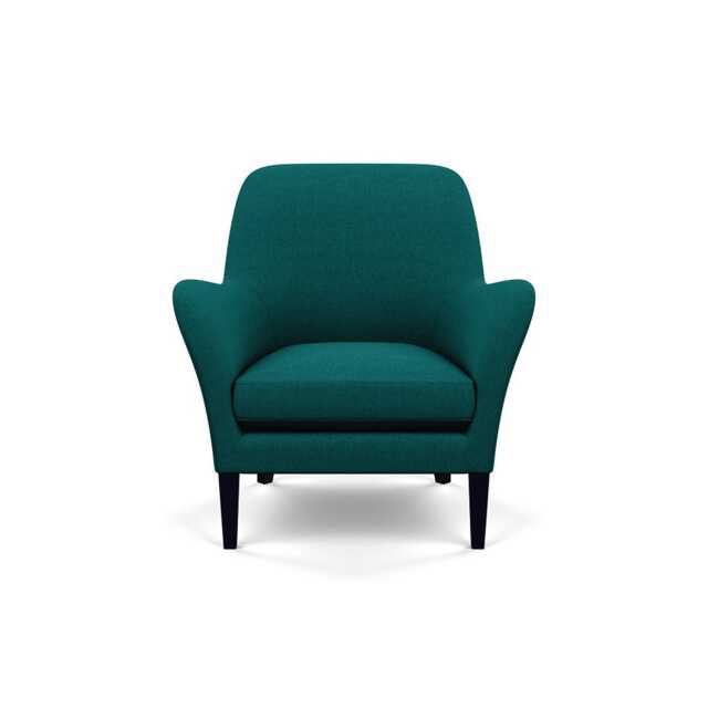 Heal's Wallis Armchair Brushed Cotton Pine Black Feet