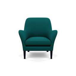 Heal's Wallis Armchair Brushed Cotton Pine Black Feet