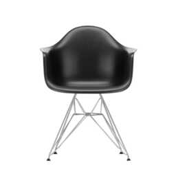 Vitra Eames DAR Armchair New Height Deep Black Chrome Base - thumbnail 1