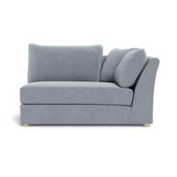 Heal's Tailor Large Curved Right Hand Facing Corner Unit Boucle Steel Natural Feet