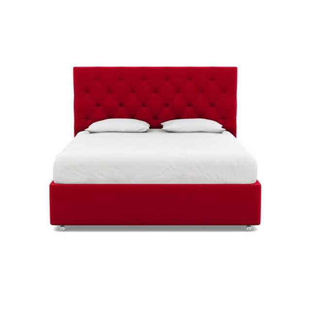 Heal's Balmoral Headboard (Lift Storage) Super King Melton Wool Red Oxide - image 1