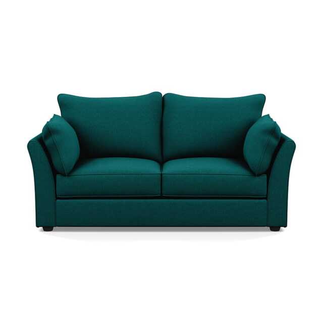 Heal's Tailor 3 Seater Sofa Brushed Cotton Pine Black Feet