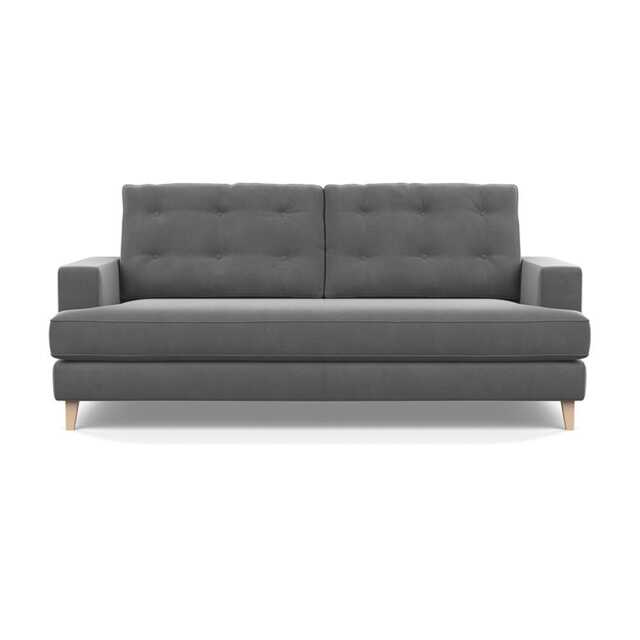 Heal's Mistral 3 Seater Sofa Smart Velvet Mercury Natural Feet