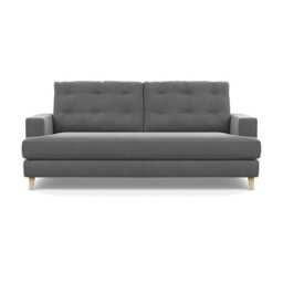 Heal's Mistral 3 Seater Sofa Smart Velvet Mercury Natural Feet