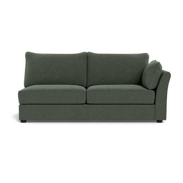 Heal's Tailor Large Right Hand Facing Corner Unit Boucle Fern Black Feet
