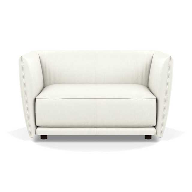 Heal's Valley Loveseat Linea White Walnut Stain Feet - image 1