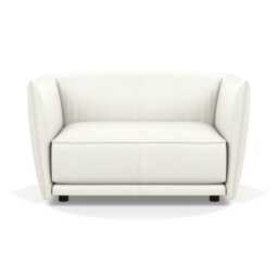 Heal's Valley Loveseat Linea White Walnut Stain Feet - thumbnail 1