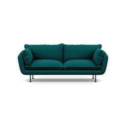 Heal's Allora 3 Seater Sofa Brushed Cotton Pine Black Feet