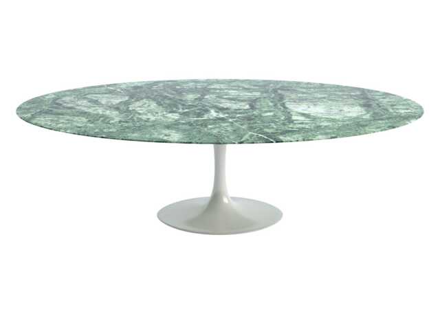 Knoll Saarinen Dining Table with White Base in Verdi Alpi 244cm - image 1