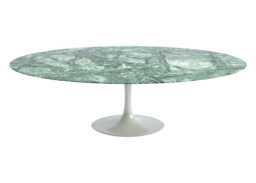 Knoll Saarinen Dining Table with White Base in Verdi Alpi 244cm - thumbnail 1