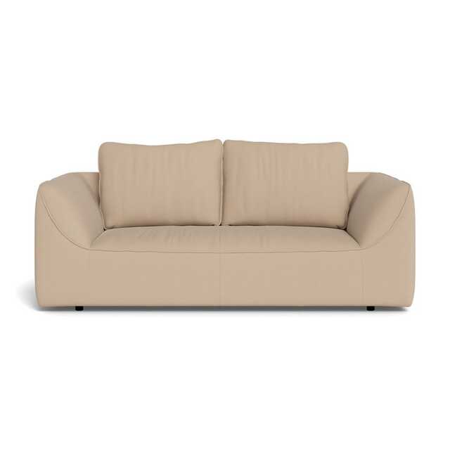 Heal's Morven 2 Seater Sofa Capelo Linen-Cotton Bamboo Black Feet