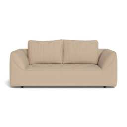 Heal's Morven 2 Seater Sofa Capelo Linen-Cotton Bamboo Black Feet