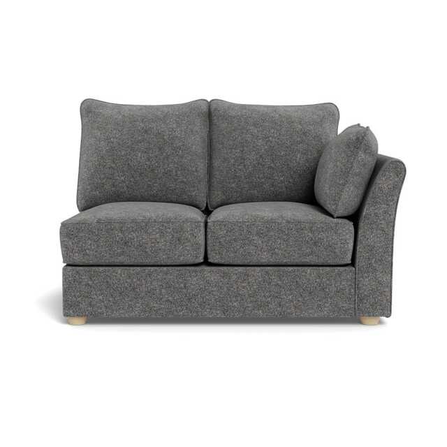 Heal's Tailor Double Right Hand Facing Corner Unit Melton Wool Shale Natural Feet