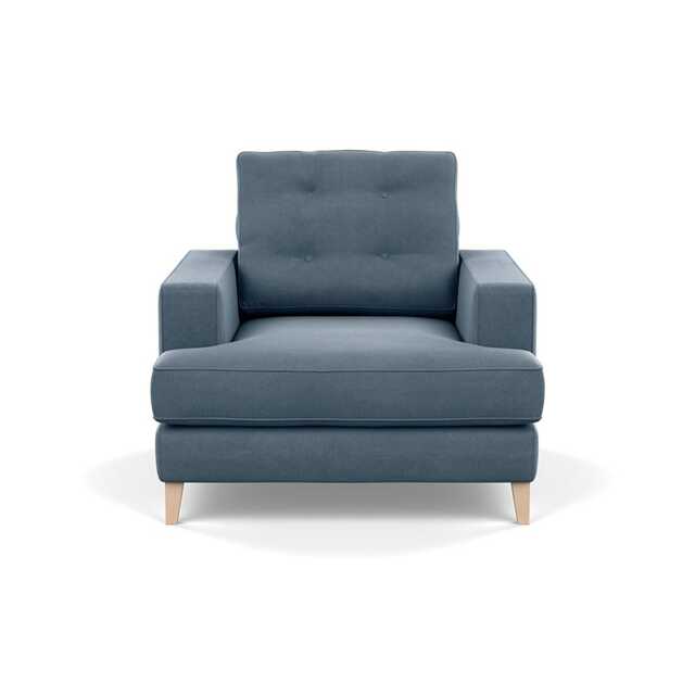 Heal's Mistral Armchair Capelo Linen-Cotton Mineral Natural Feet