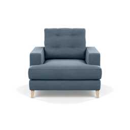 Heal's Mistral Armchair Capelo Linen-Cotton Mineral Natural Feet