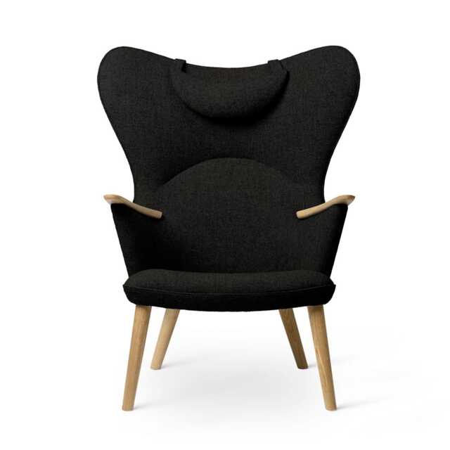 Carl Hansen & Son CH78 Lounge Chair with head rest, Oak/Fiord 0991 - image 1