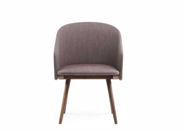 De La Espada Saia Chair Danish Oiled Walnut and Foss 672 - image 1