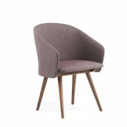 De La Espada Saia Chair Danish Oiled Walnut and Foss 672 - thumbnail 2