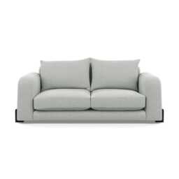 Heal's Nuvola 2 Seater Sofa Melton Wool Limestone Black Beech Feet