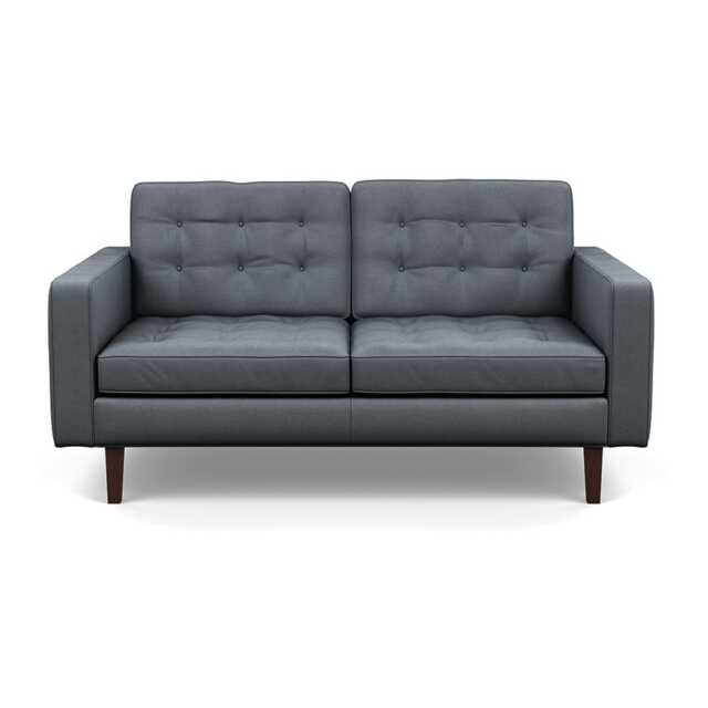 Heal's Hepburn 2 Seater Siena Cotton Shale Grey Black