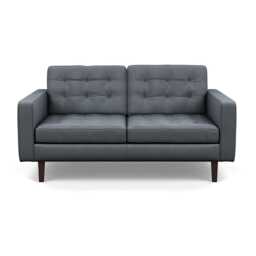 Heal's Hepburn 2 Seater Siena Cotton Shale Grey Black