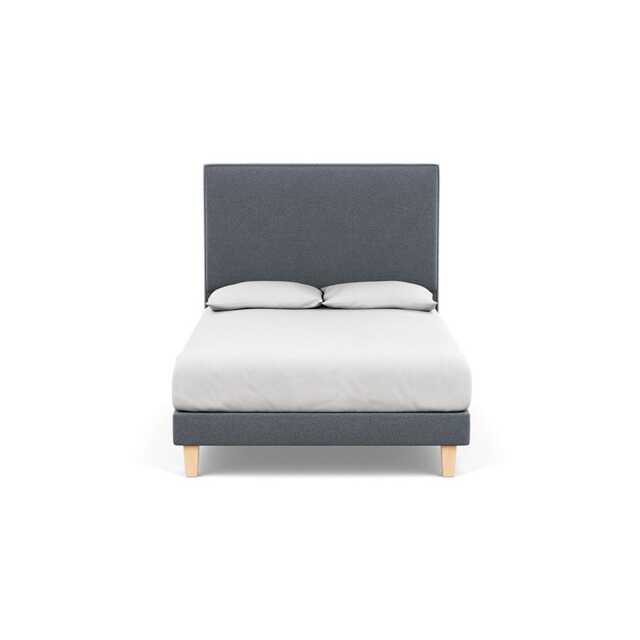 Heal's Shallow Divan Double Boucle Steel Light Solid Wood - image 1