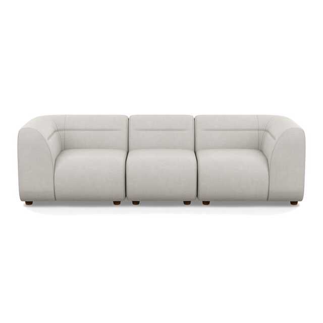 Heal's Lilli 3 Seater Sofa Capelo-Linen Sea Salt Natural Beech Feet