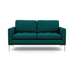 Heal's Eton 2 Seater Sofa Brushed Cotton Pine Brass Feet