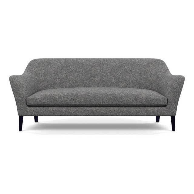 Heal's Wallis 4 Seater Sofa Melton Wool Shale Black