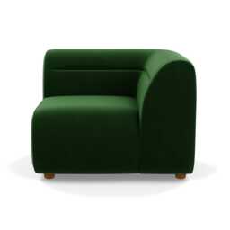 Heal's Lilli Corner Unit Right Module Smart Velvet Forest Natural Beech Feet