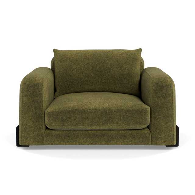 Heal's Nuvola Loveseat Boucle Velvet Wilder Black Beech Feet - image 1