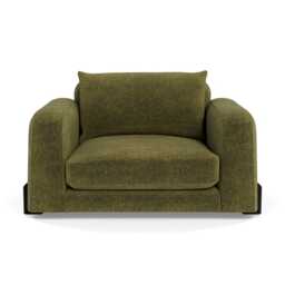 Heal's Nuvola Loveseat Boucle Velvet Wilder Black Beech Feet - thumbnail 2