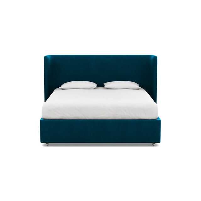 Heal's Monroe Headboard (Lift Storage) Super King Velvet Teal